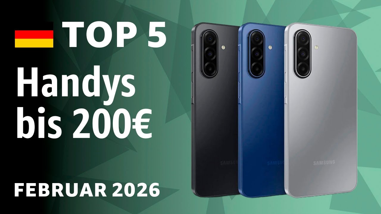 TOP-5: Die besten Handys bis 200&euro; &ndash; Test und Vergleich im Januar 2026!