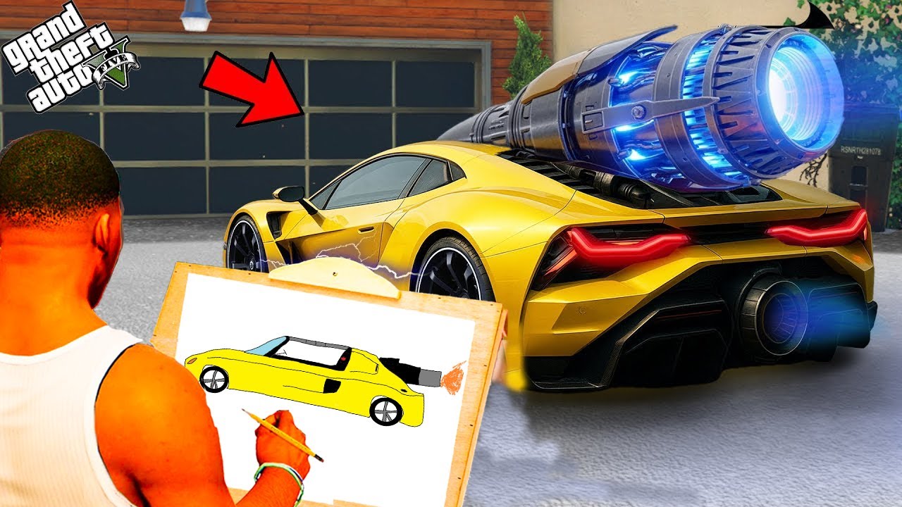 ФРАНКЛИН СУРЕТ САЛЫП СУПЕР КӨЛІК ШЫҒАРДЫ (GTA V)