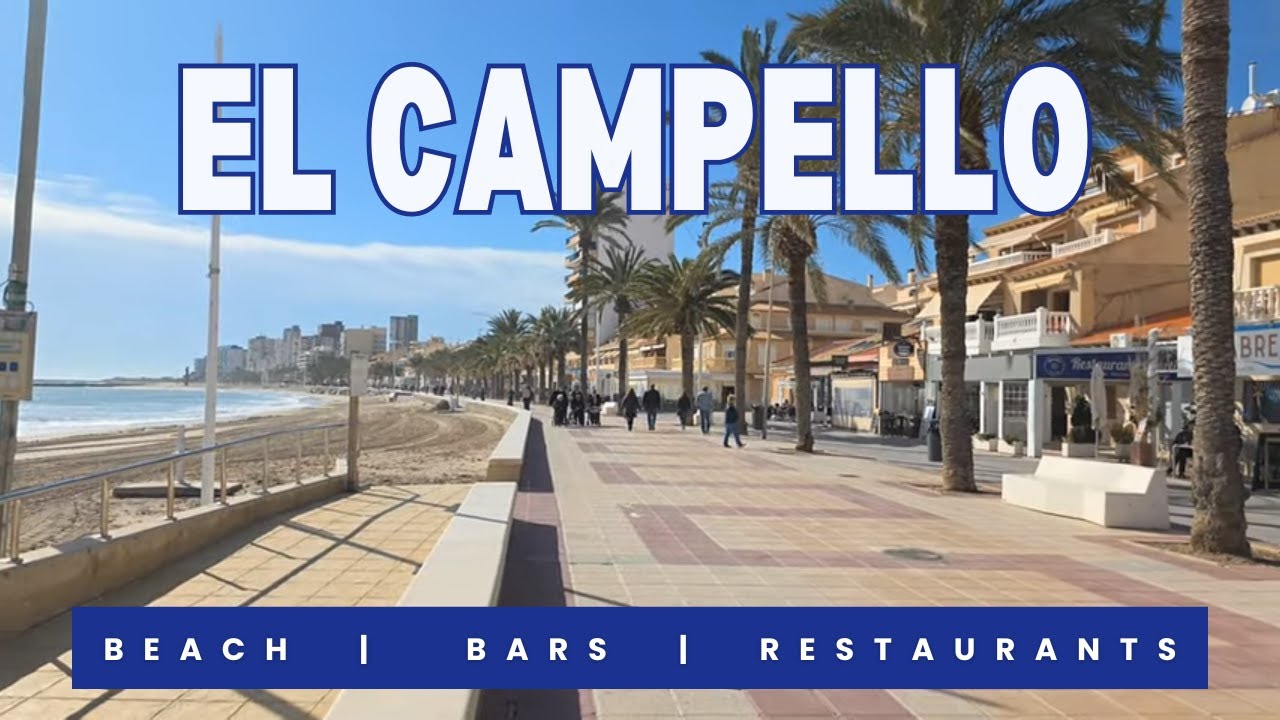 Exploring El Campello Promenade 🇪🇸 | Bars, Restaurants & Sandy Beach near Alicante 