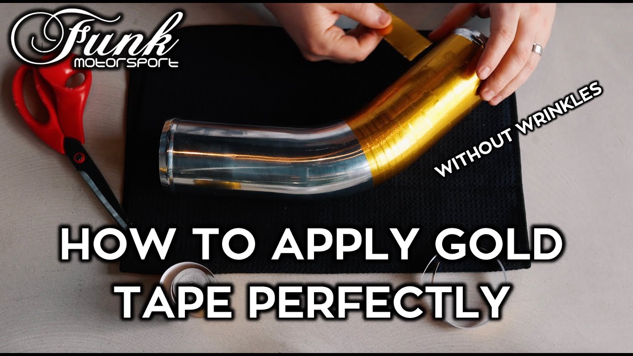 How to apply Gold Reflective Heat Tape - Perfectly, without Wrinkles or Creases - Funk Motorsport