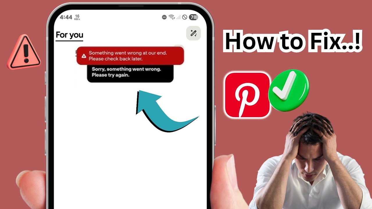Как исправить ошибку на Pinterest | Что-то пошло не так с нашей стороны