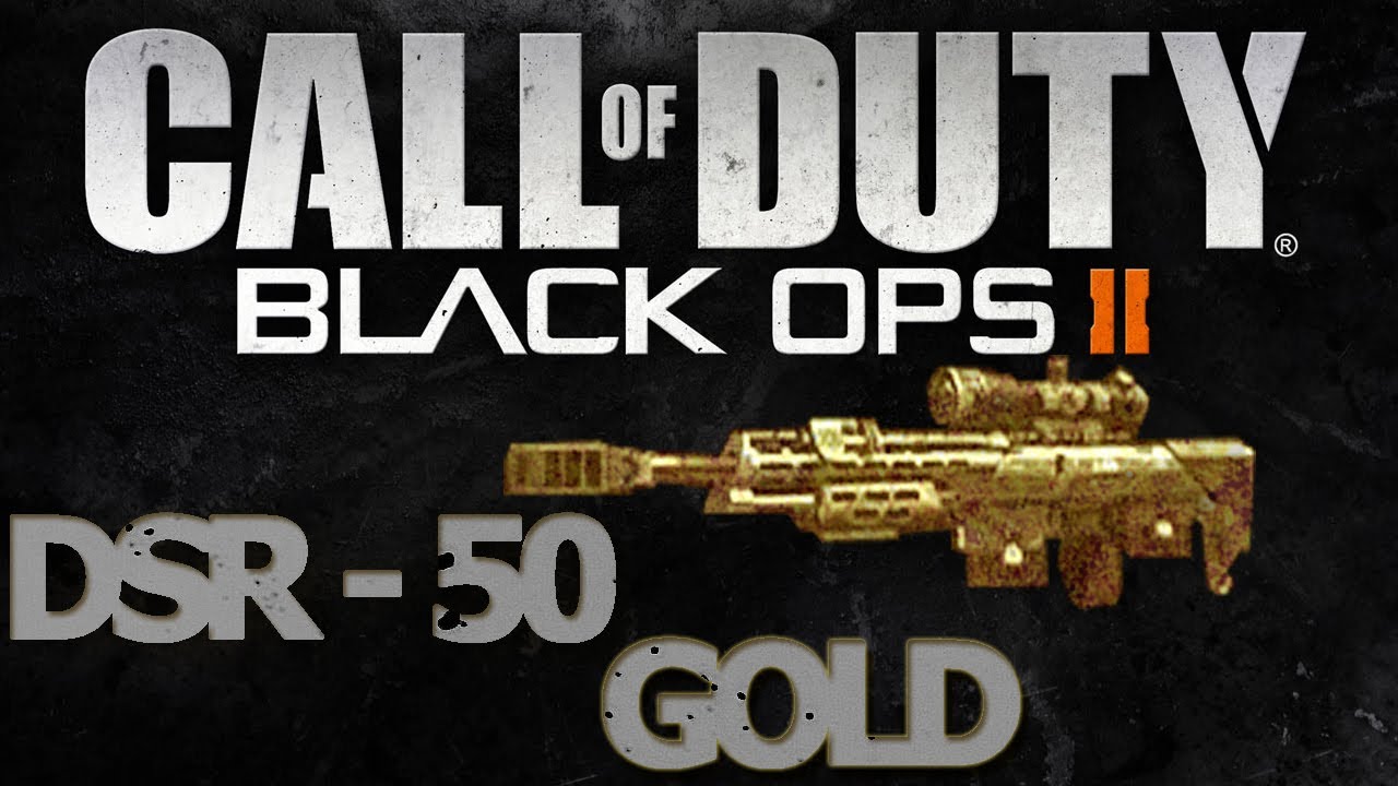 Black Ops 2 DSR 50 Sniper GOLD Camo!