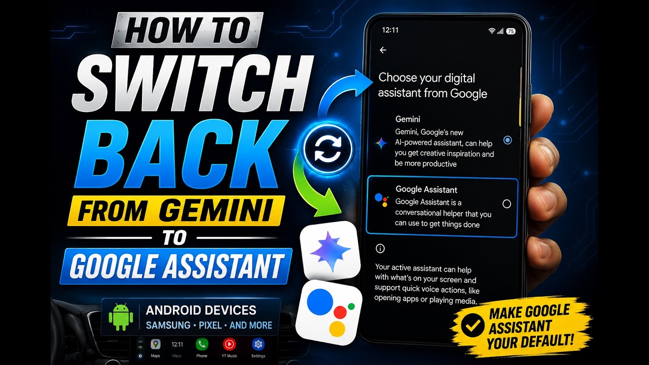 How to Switch Back from Gemini to Google Assistant [Any Android]