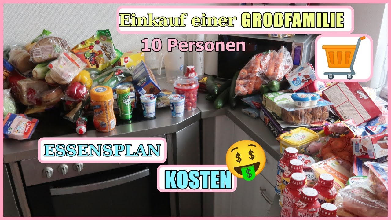 Kosten für Lebensmittel als Großfamilie | Foodhaul | Essensplan |  Unser Einkauf | #DieGroßfamilie