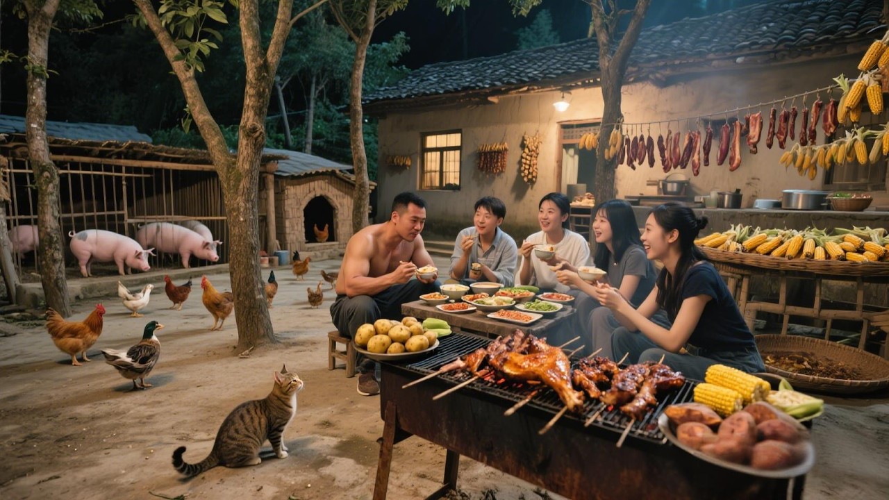青春不散场？我们的烟火气，还在烤鸡、烤排骨、烤羊腿里滋滋作响。简单吃点，情谊悠长。【孤独的美食咖】