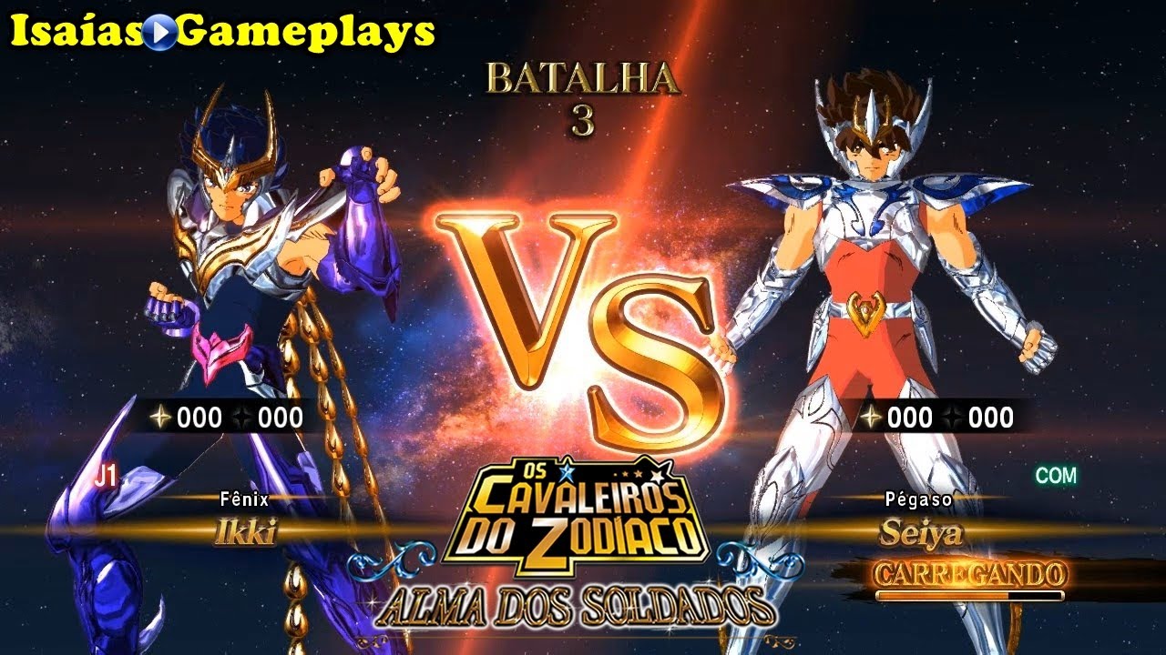 CDZ Alma dos Soldados - Ikki de Fênix vs Seiya de Pégaso (Prólogo do Céu) Dublado PT-BR