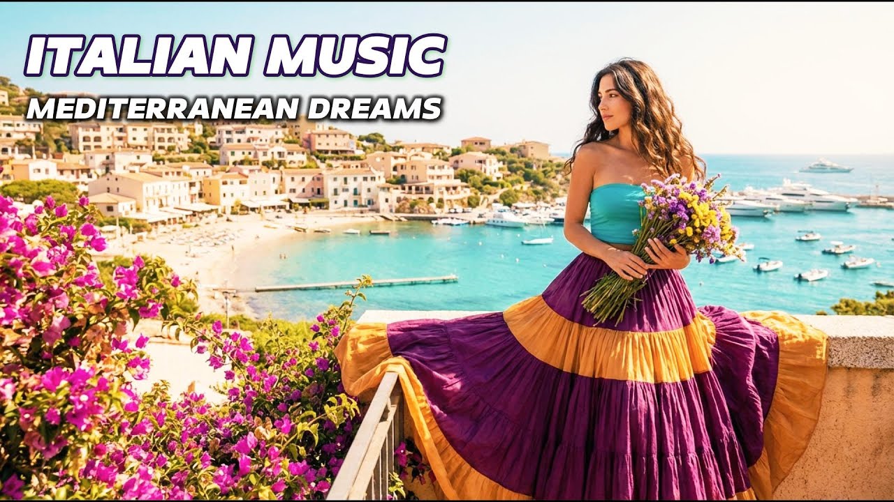🎶 Italian Vibes & Mediterranean Music 🎶 2 Hours Scenic Lake Como & Amalfi Coast Relaxation Ambience