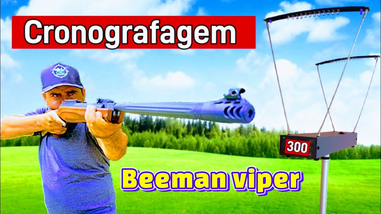 Beeman Viper no cronógrafo, olha a velocidade desse canhão 😱