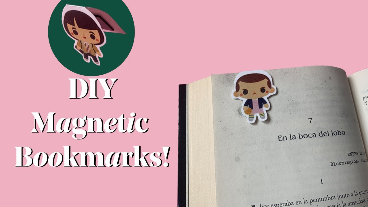 DIY Shaped Magnetic Bookmark (easy + inexpensive)