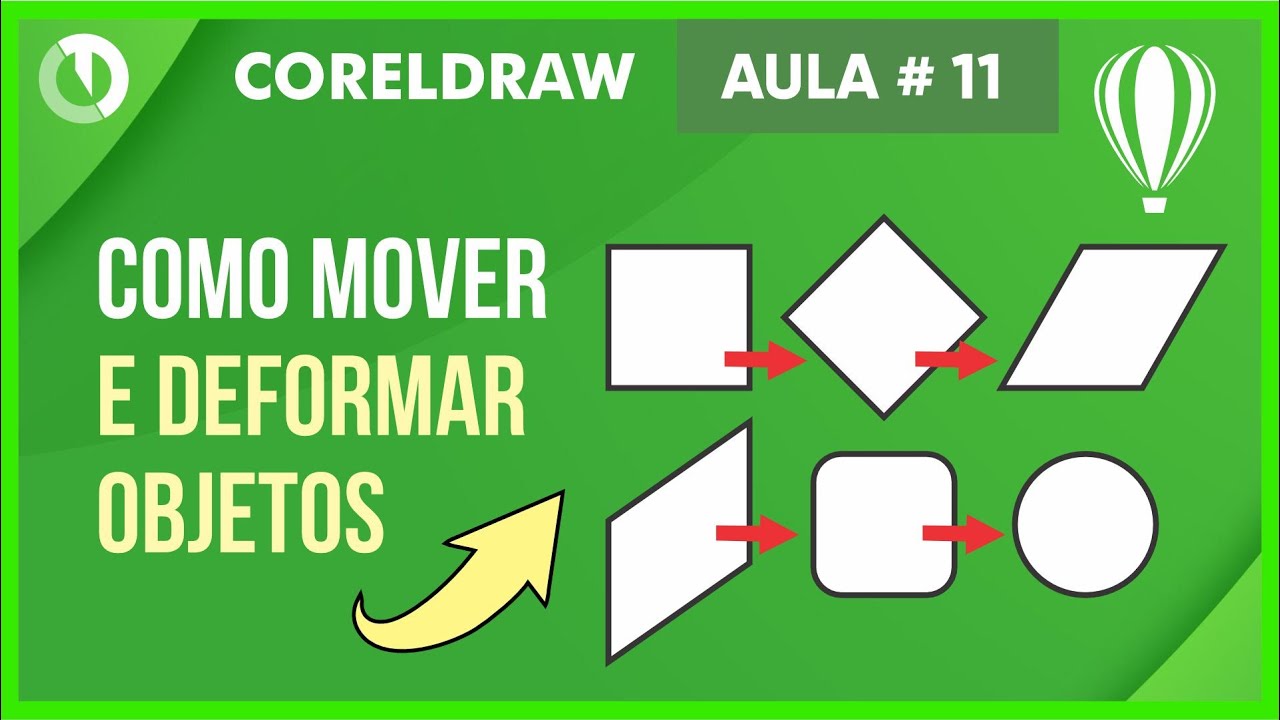 Como mover, deformar ou inclinar objetos no Corel Draw