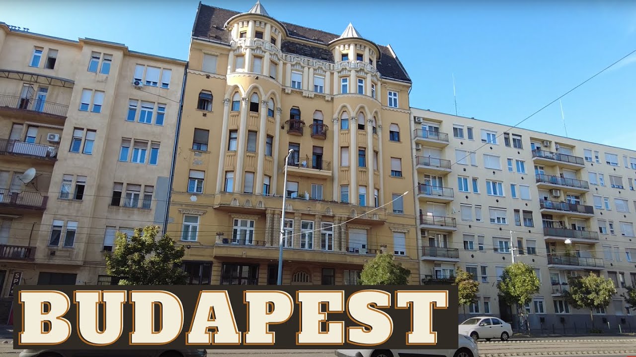 Lehel utca |  Róbert Károly körút | Váci út -  Budapest, Hungary [4k Ultra HD 60fps ]