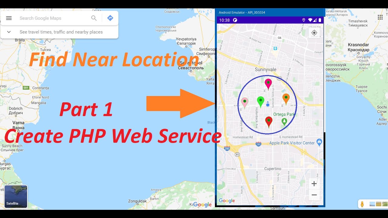 Android Tutorial: How to display on Google Maps all of near place - Part 1: Create PHP web service.