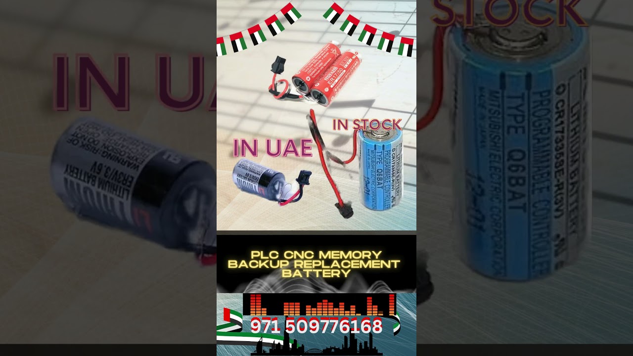 Dubai PLC Battery Stock 3V Battery A98L-0031-0026 A98L 0031 0026 GE FANUC A02B-0309-K102 PLC Battery