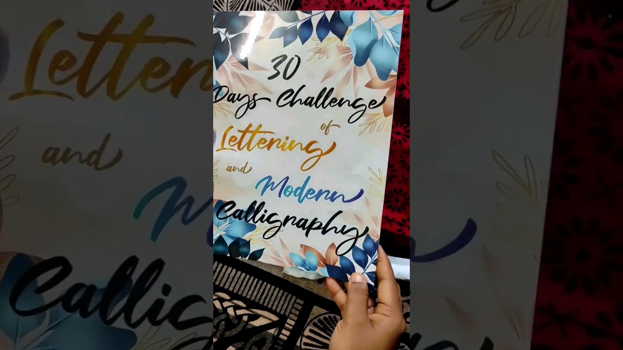 Unboxing Lettering & Modern Calligraphy Practice Book 