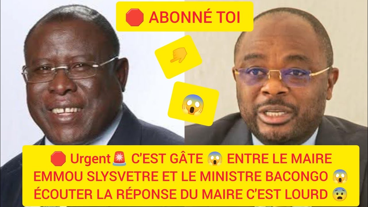 #bacongo#le Maire Dr Emmou Sylvestre et le ministre Gouverneur Cissé Bacongo le torchon brûle 👇😱😱😨🇨🇮
