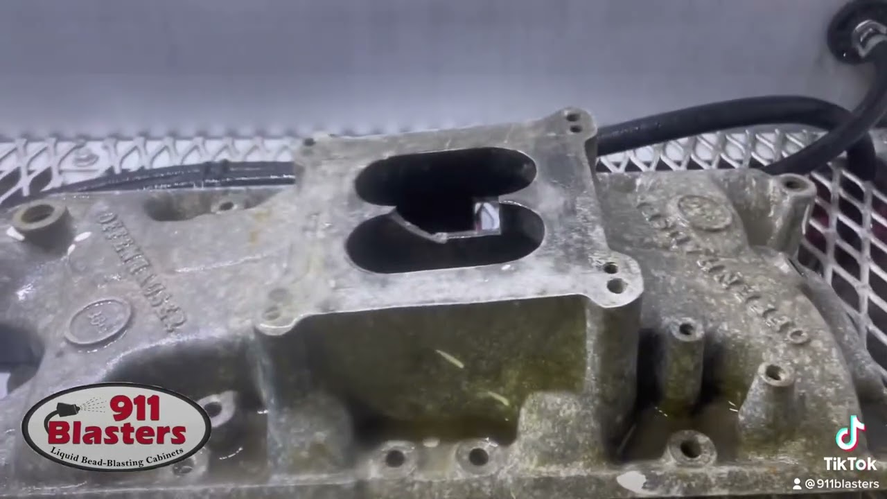 Intake Manifold - Liquid Bead Blasting / Vapor Honing Cabinet
