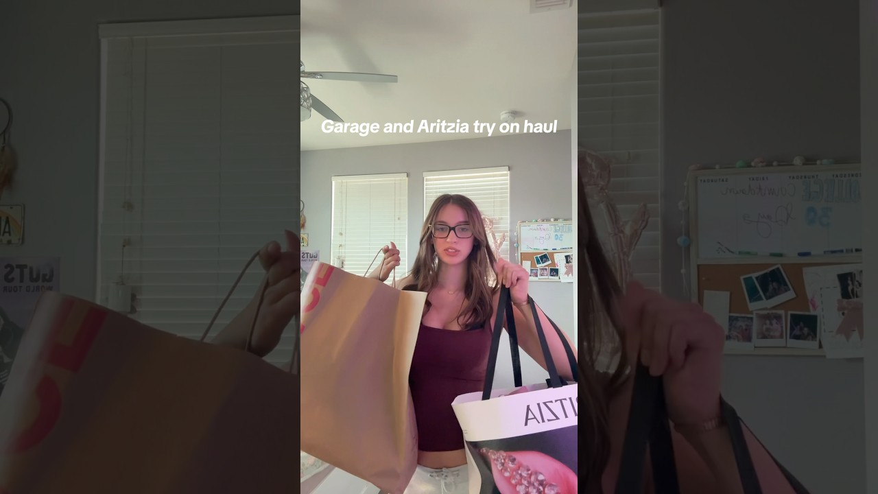 Garage and Aritzia try on haul #backtoschool #backtoschoolclothinghaul #aritziahaul #garageclothing