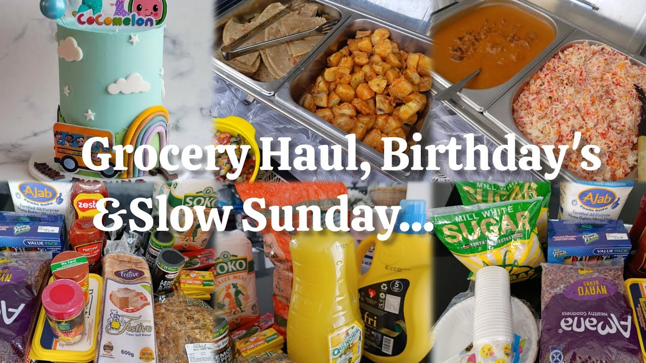 MONTHLY GROCERY HAUL|GOOD FOOD|BIRTHDAYS| FUN TIMES 