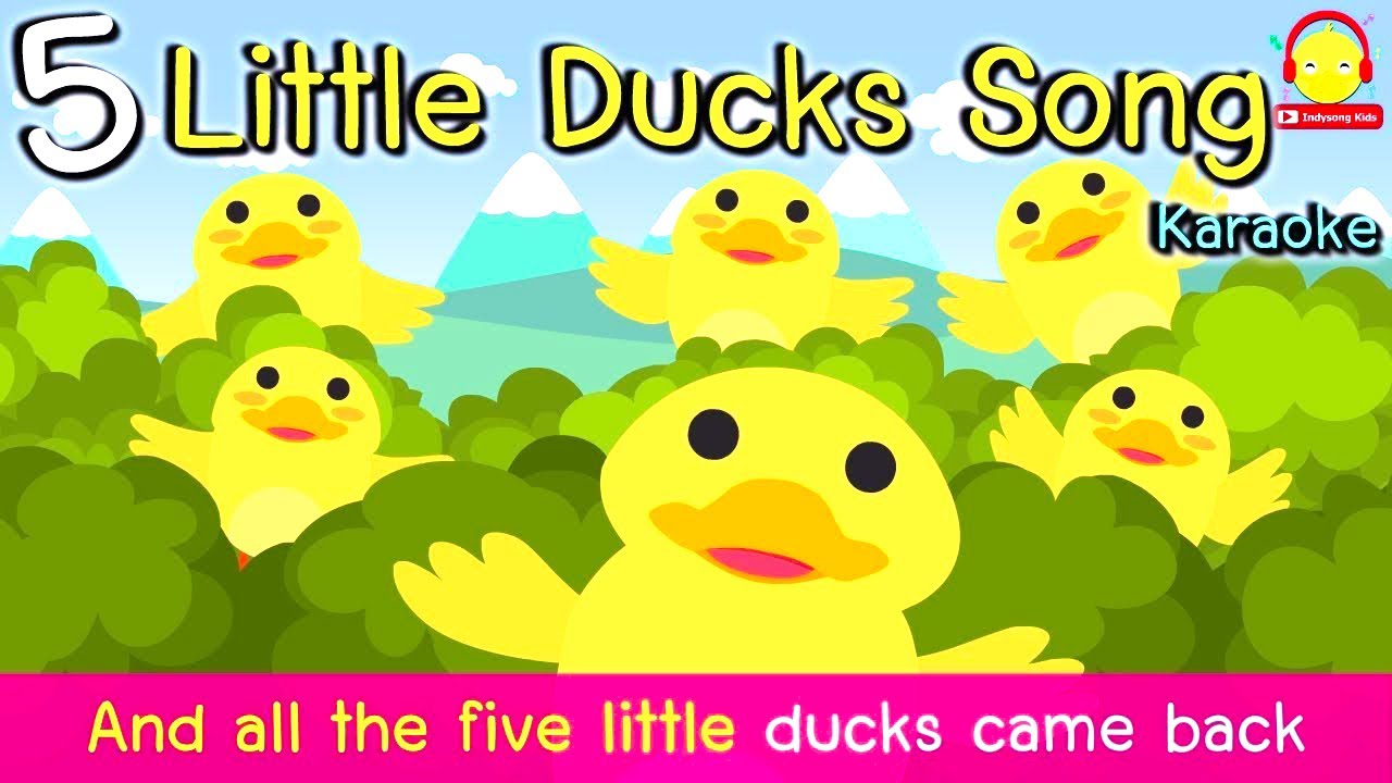 เพลงลูกเป็ด 5 ตัว คาราโอเกะ / 5 Little Ducks เพลงเด็กภาษาอังกฤษ indysong kids