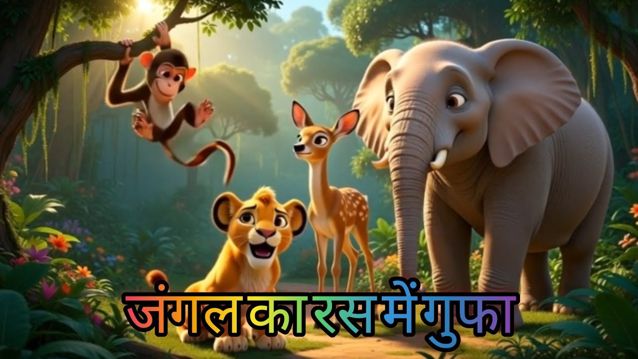 Jungle Ki Rahasyamayi Gufa #kids cartoon story #kidsvideos #educationforkids #HindiRhymes #kidsongs