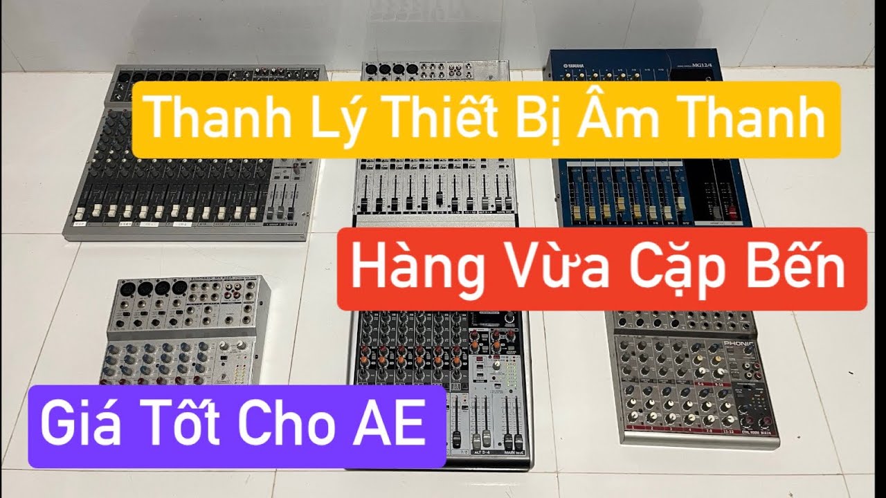 ĐMNH - Thanh Lý Mixxer Phonic, Yamaha, Behringer, Một Số Mặt Hàng Lỗi Nhẹ Giá Thợ 