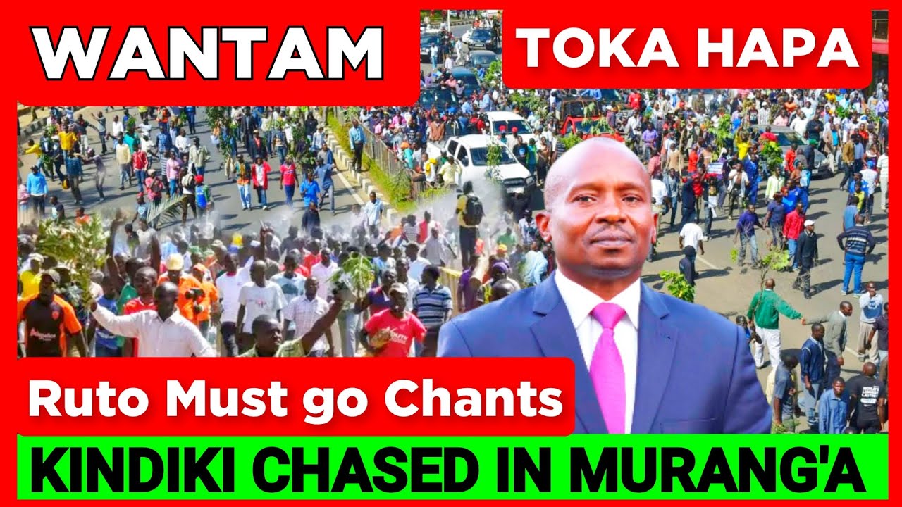 Kwenda Kabisa! Wantam! Kindiki & Mp Ichungwah Chased & Heckled in Murang'a Today over Fake promises