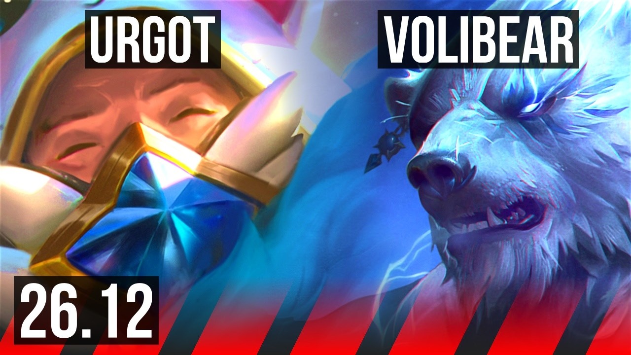 URGOT vs VOLIBEAR (TOP) | 44K damage | NA Challenger | 26.12
