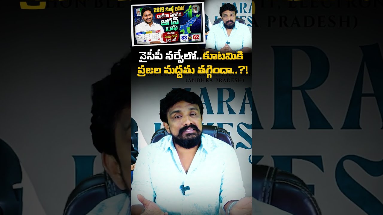 వైసీపీ సర్వేలో..కూటమికి ప్రజల మద్దతు తగ్గిందా..?! | Rajesh Mahasena | YCP | TDP | JSP | YS Jagan