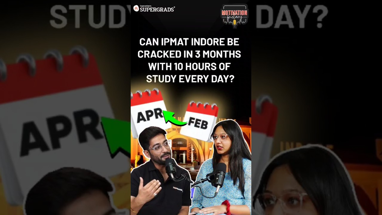 Can I Crack IPMAT Exam by Studying 10-12 Hours a Day After Board Exams 🤔🔥| IPMAT Exam Prep | #shorts