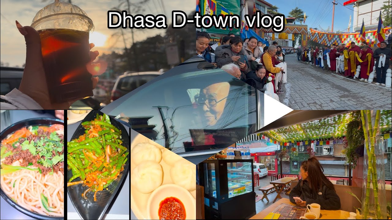 Dharamshala vlog || His Holliness back in Dhasa || Exploring new cafe in || Tibetan vlogger ||