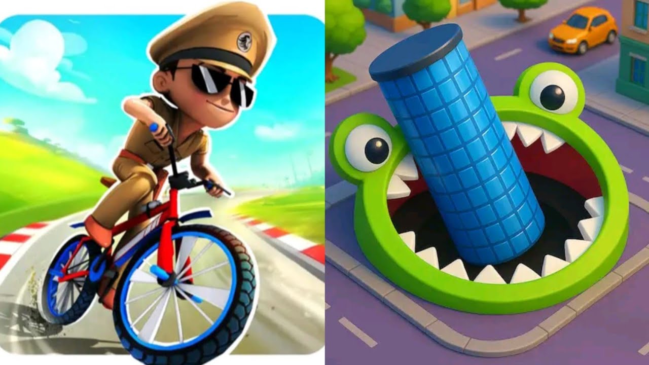 Little Singham Cycle Race VS Hole.io Android New Update Gameplay 