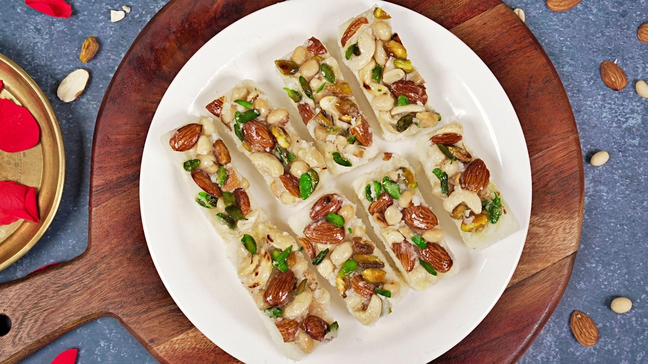 Healthy Coconut Dry Fruit Barfi - Indulge Without Guilt | Rich, Nutty, and Absolutely Divine