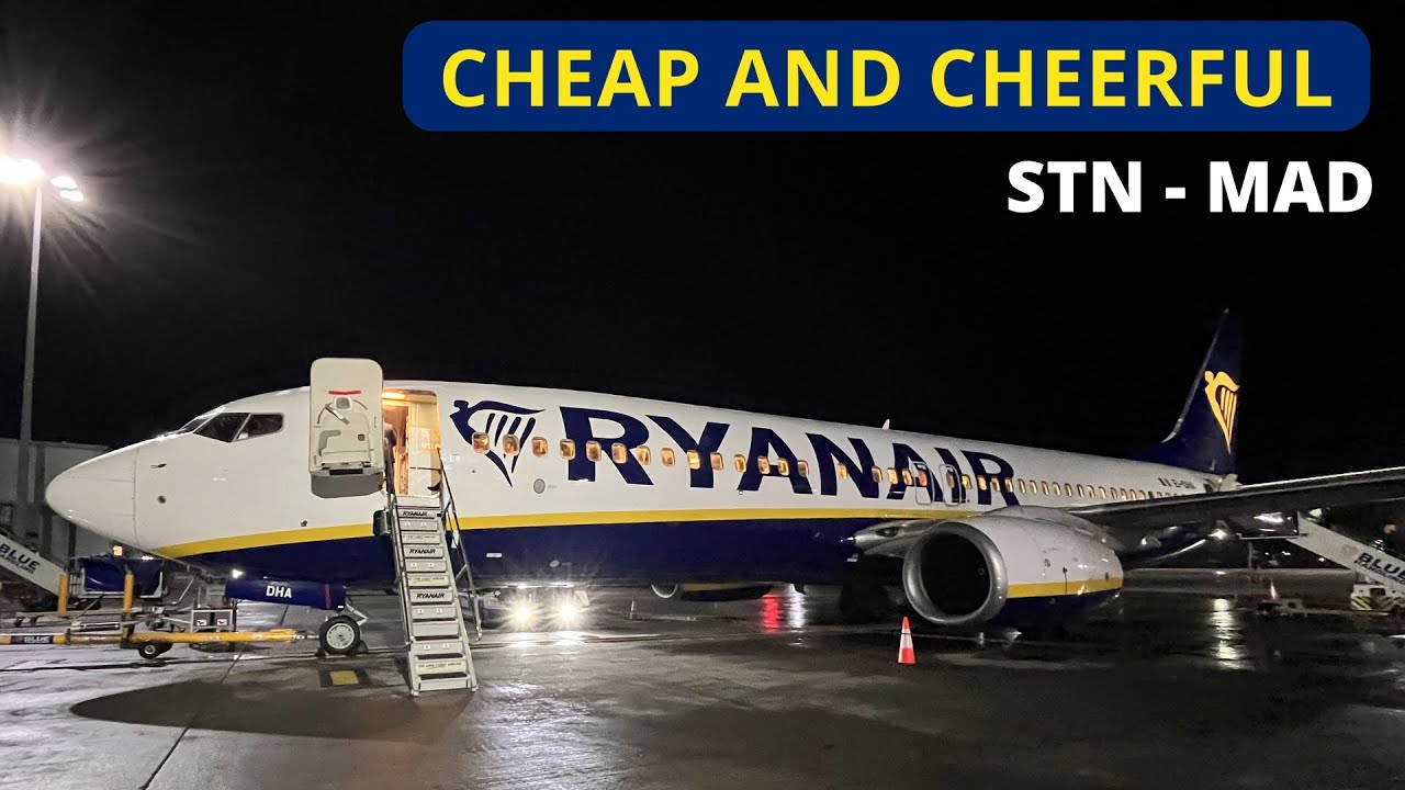 The Ryanair Experience: £18 ($22) Trip Report | Stansted to Madrid | Boeing 737-800