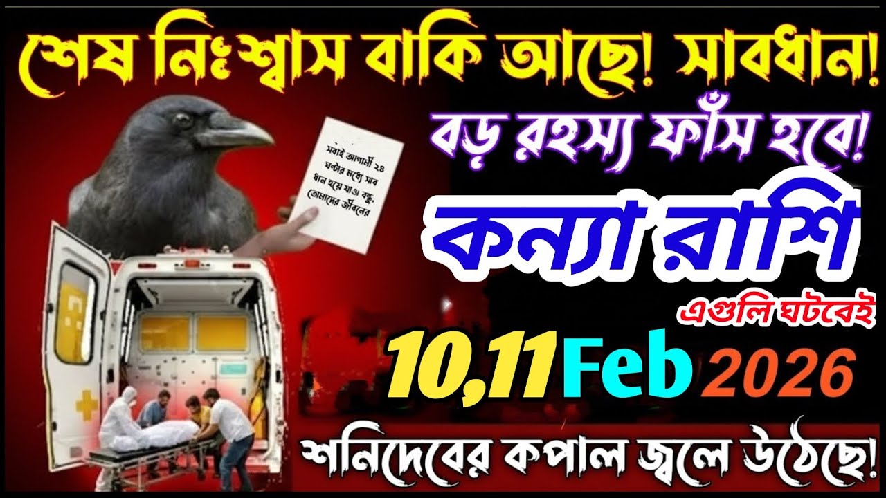 কন্যা রাশি কলিযুগে প্রথমবার 10 ফেব্রুয়ারি 2026 থেকে 15 ফেব্রুয়ারি ১০ টি অদ্ভুত ঘটনা ঘটবে|Virgo ♍