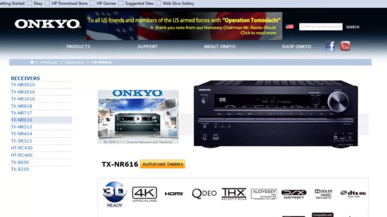 ONKYO - Firmware Update for the TXNR414, TX-NR515 & TX-NR616 via USB