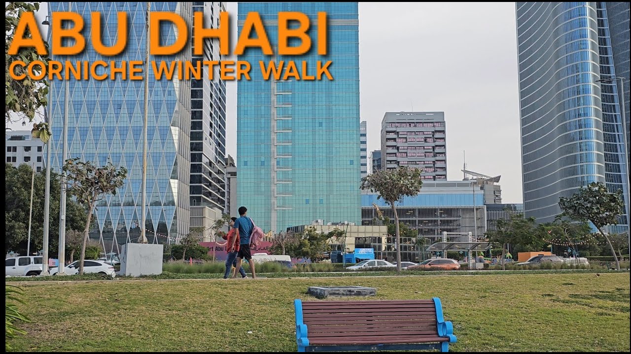 ABU DHABI CORNICHE BEACH & SKYSCRAPERS - Abu Dhabi Tourist Destination (2.6.25: 4K-UHD)