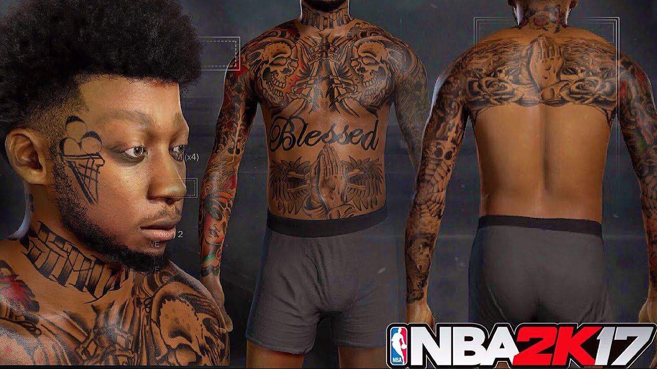TATTOO TUTORIAL - NBA2K17 ( BEST TATTS EVER ) MUST WATCH!!!