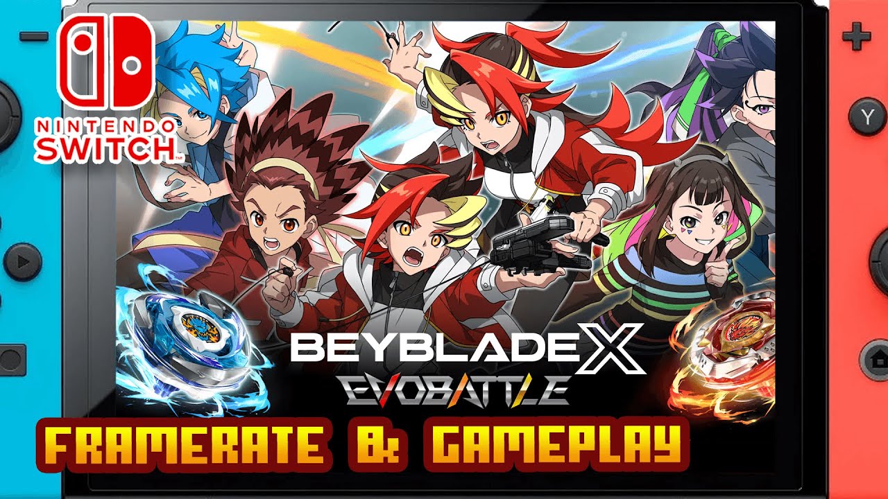 BEYBLADE X EVOBATTLE - (Nintendo Switch 1) - Framerate & Gameplay - 4K