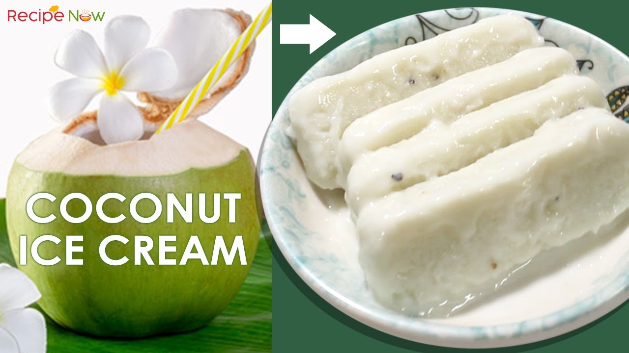 Coconut Ice Cream without Cream | Cook #Withme | Tender Coconut Ice Cream | Homemade Ice Cream