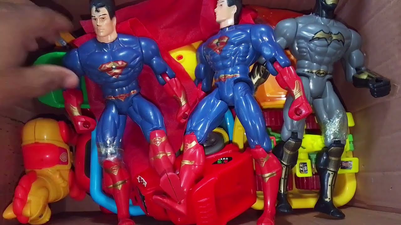 Marvel toy series unbox,popular Spider Man action dolls,Marvel popular electric toy guns