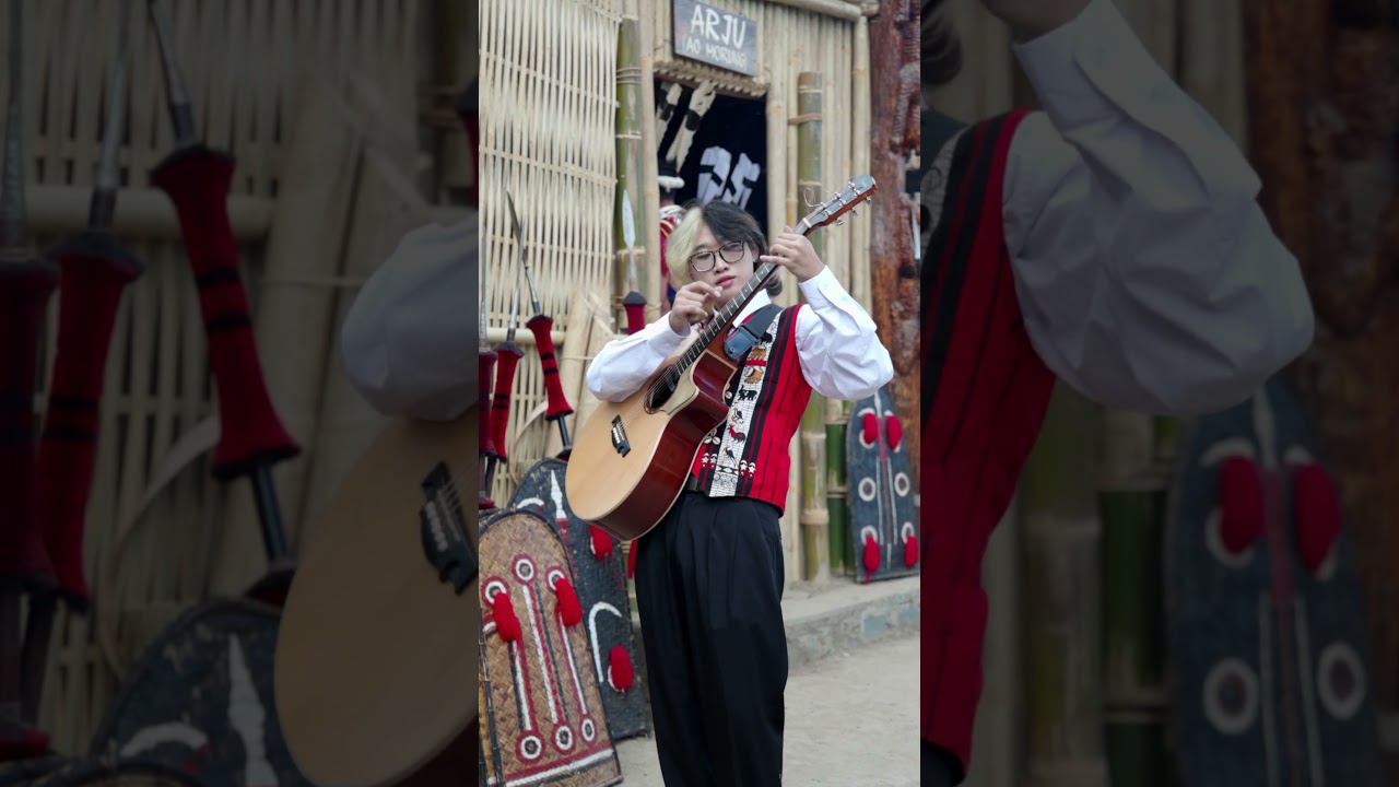 Guitar at Ao Morung 25th Hornbill festival 2024 Nagaland. 