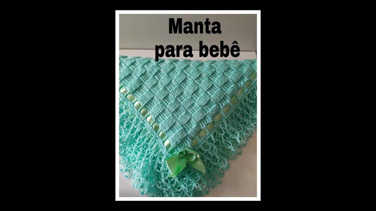 Manta em Crochê para bebê passo a passo #mantadebebe#crochê #crocheiniciante#siteaprendendocroche