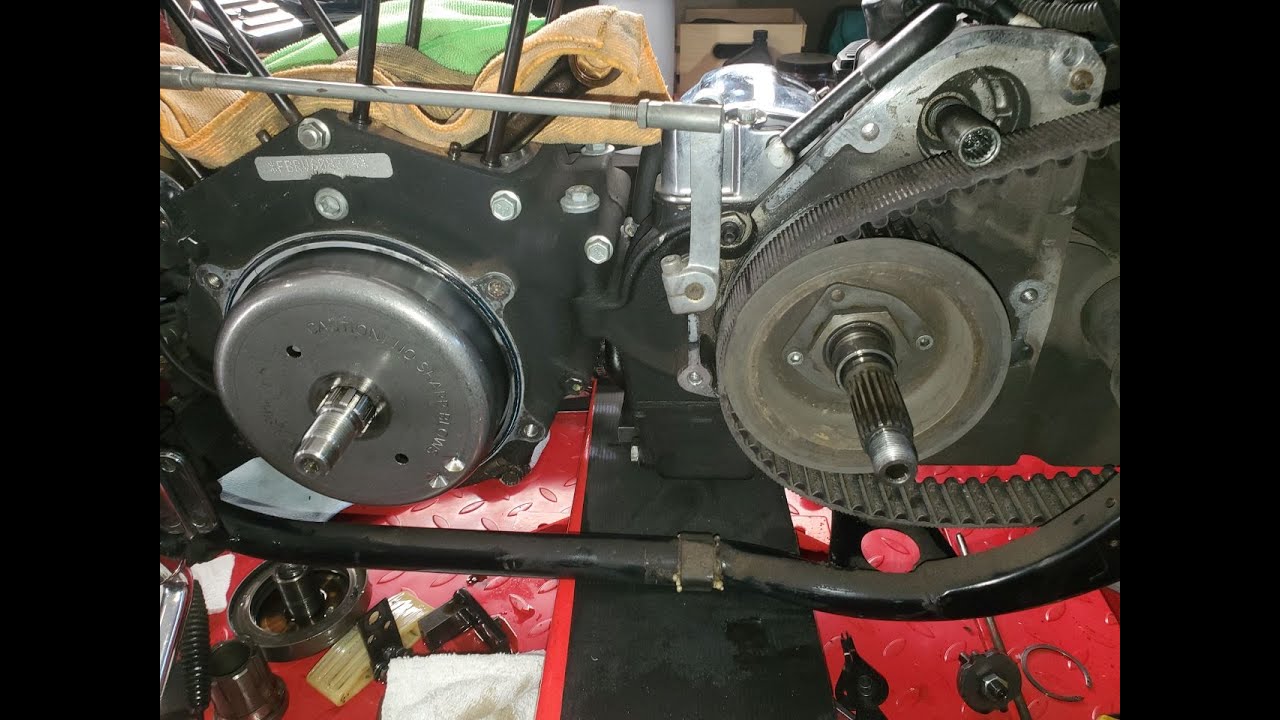 97 Road King Project EP5 - Drive Pully and Swing Arm Removal