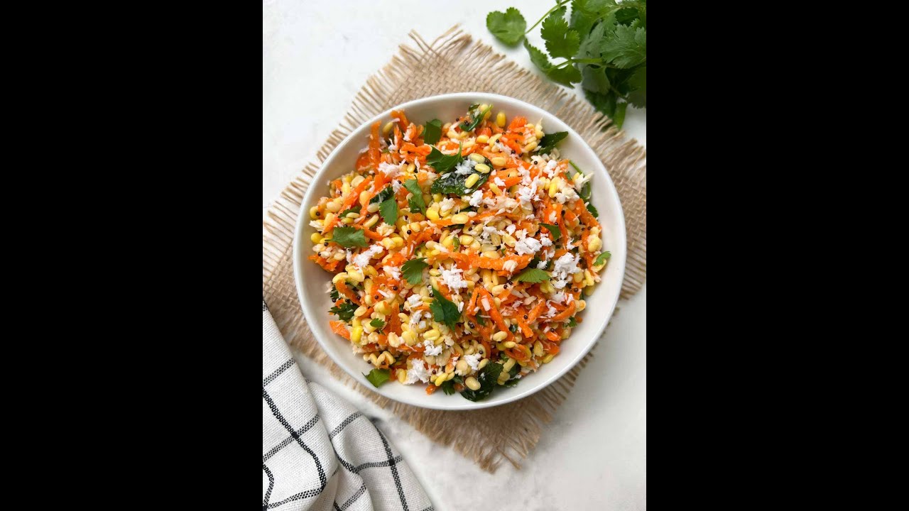 Hesarubele Carrot Kosambari