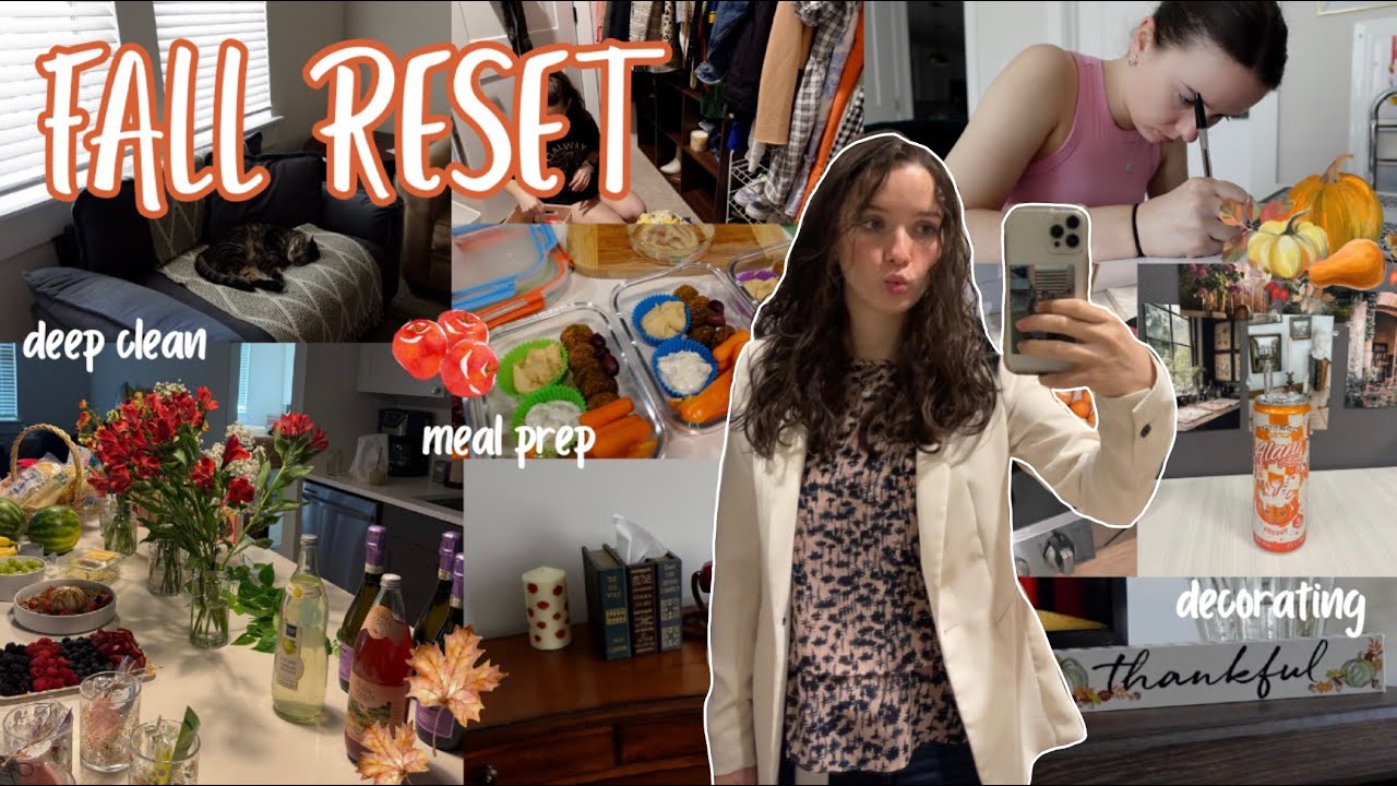 FALL VLOG🕯️🍂 fall reset, decorating, closet clean out, fall reads, & more!