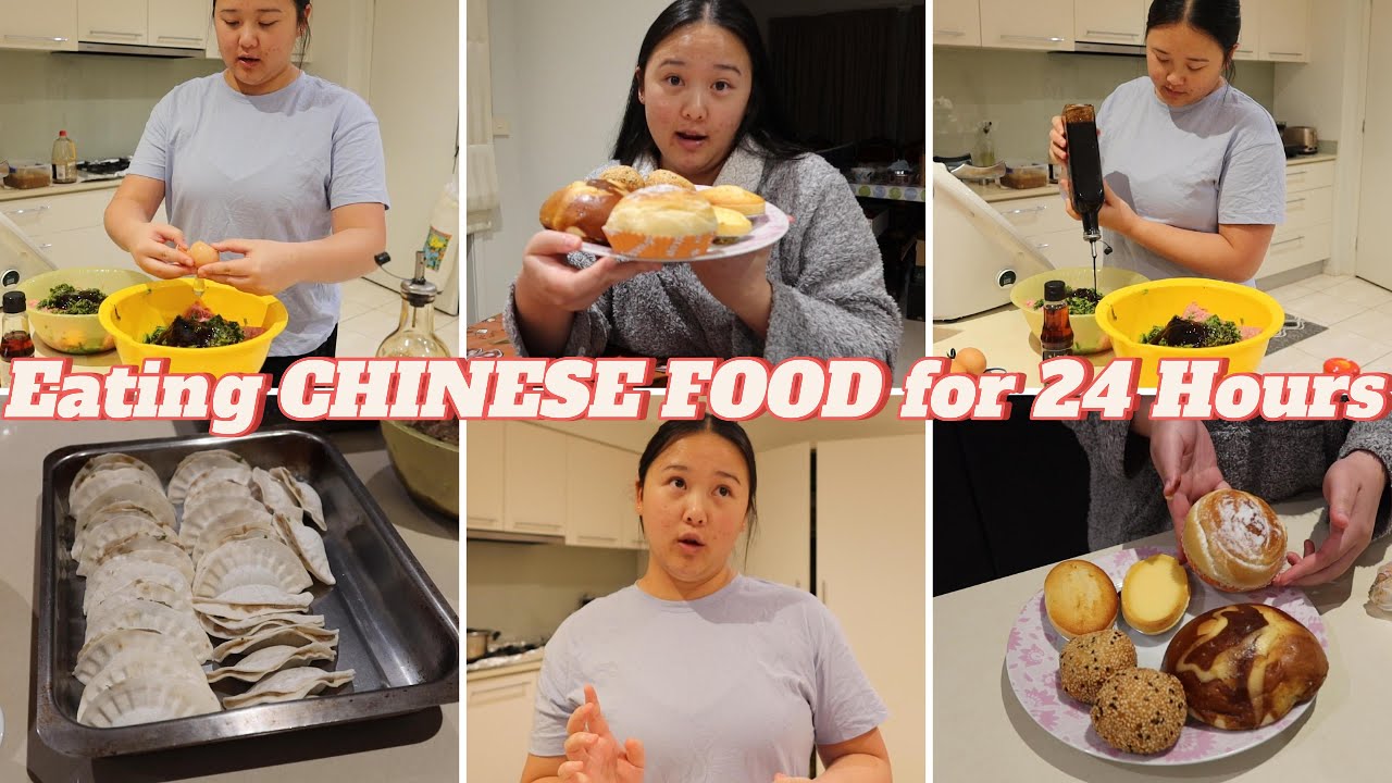 Eating CHINESE FOOD for 24 Hours | WEEKLY VLOG