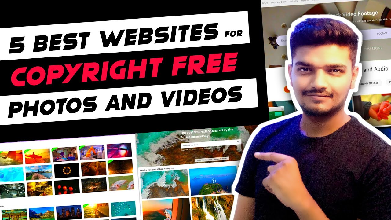 Top 5 websites for Copyright free Images and Videos | Uncopyrighted photos and videos | Techhence