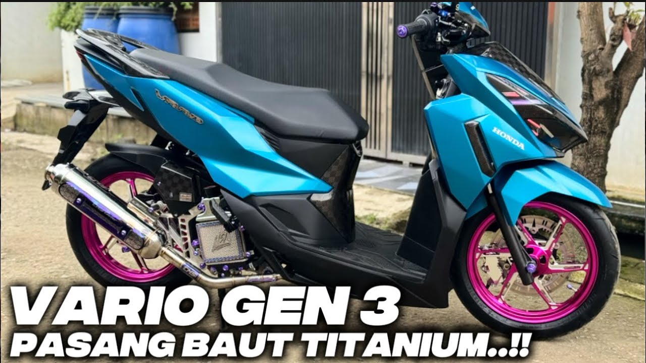 PASANG FULL BAUT TITANIUM VARIO GEN 3 ‼️SEHARGA MOTOR SECON..