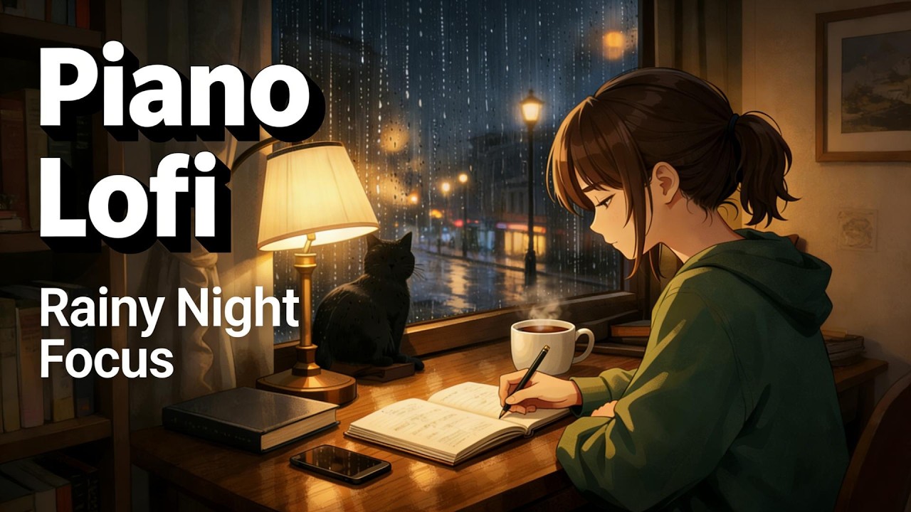 Minimal Piano Lofi 🌙 Late Night Study Beats