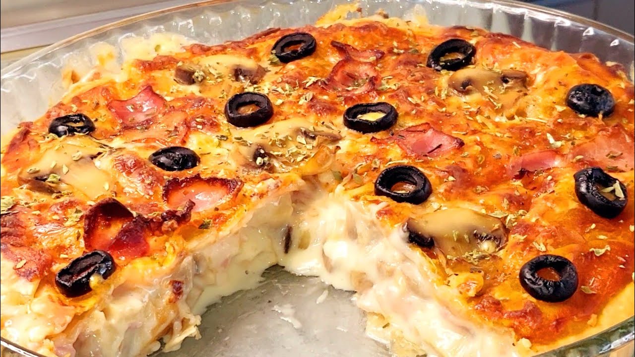 ‼️PASTEL O PIZZA⁉️LA CENA FAVORITA DE MI MARIDO LISTA EN MINUTOS, IRRESISTIBLE Y FÁCIL RECETA RÁPIDA